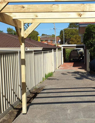 Timber deck creating an outdoor entertainment area