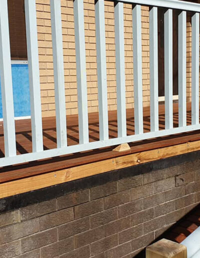 Timber patio construction for a family home