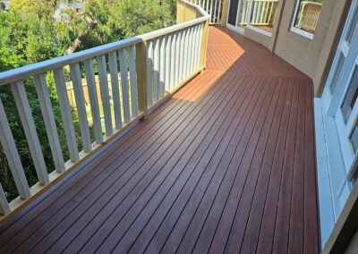 Functional outdoor living area with timber features